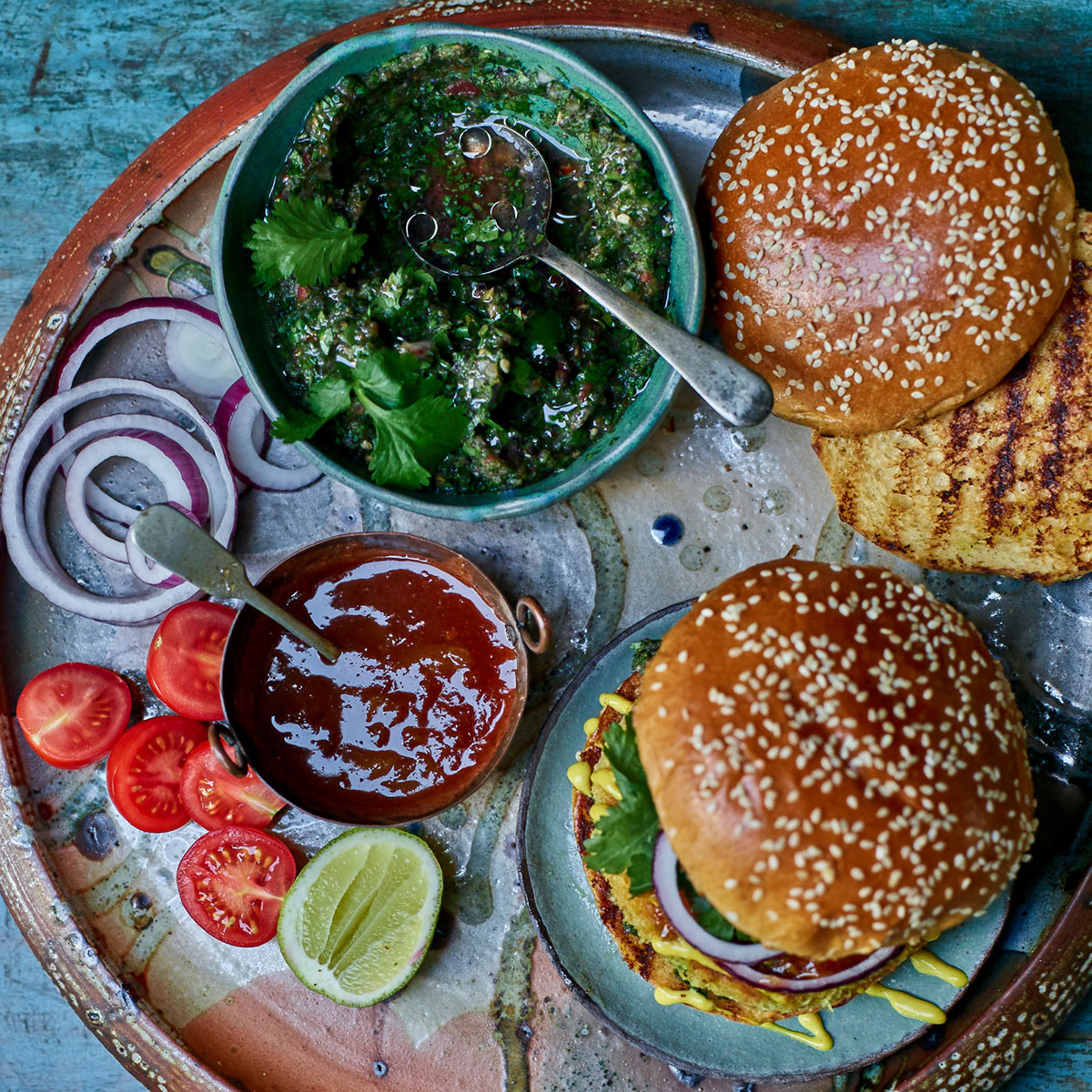 Indian Burger vegani