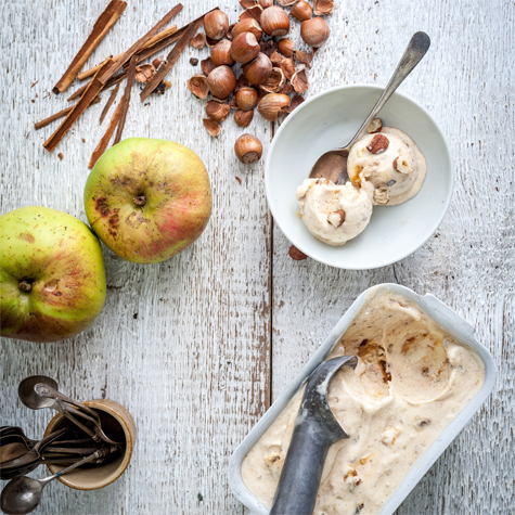 Gelato Con Crumble Di Mele