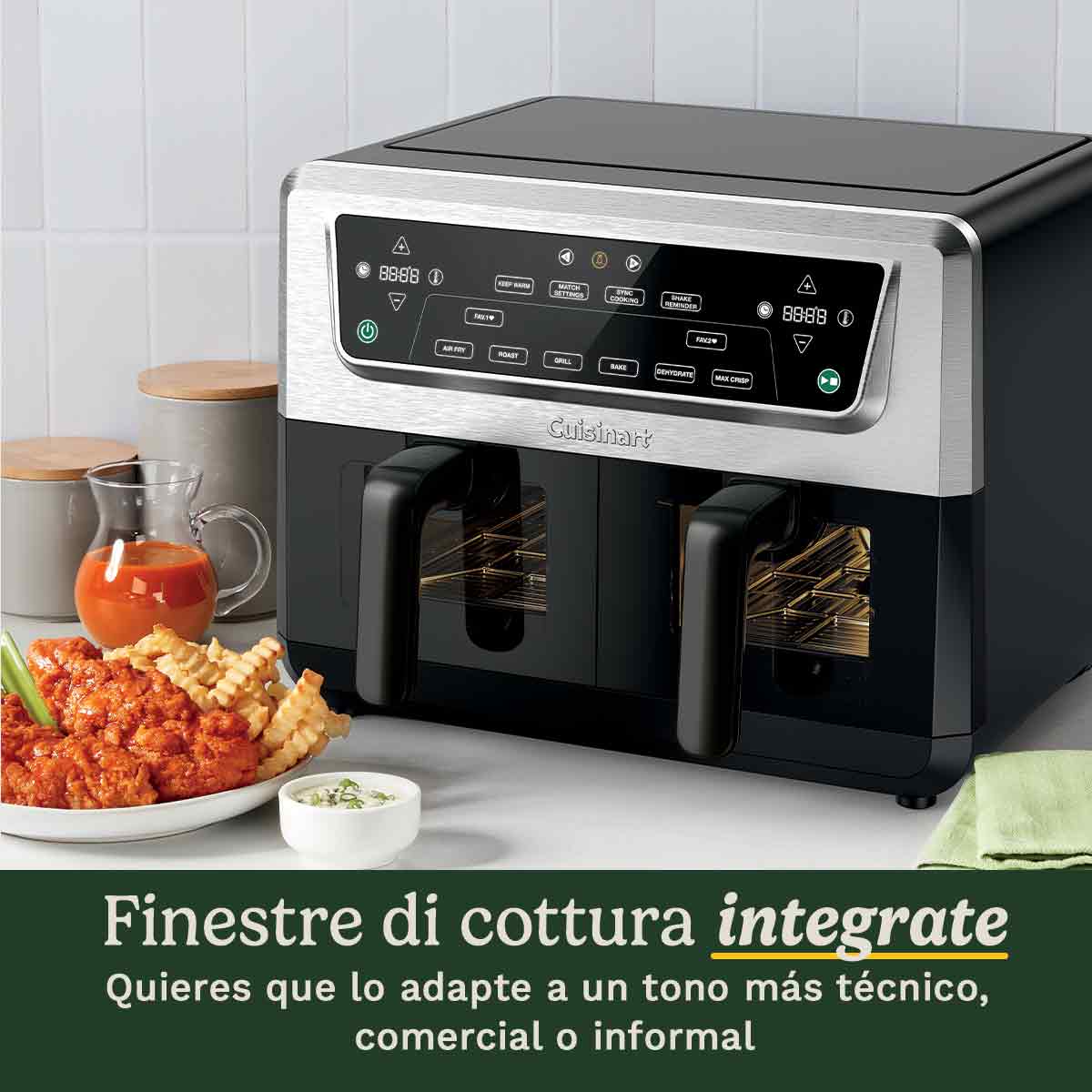 Cuisinart AirTwin Friggitrice ad Aria XXL Zona Doppia