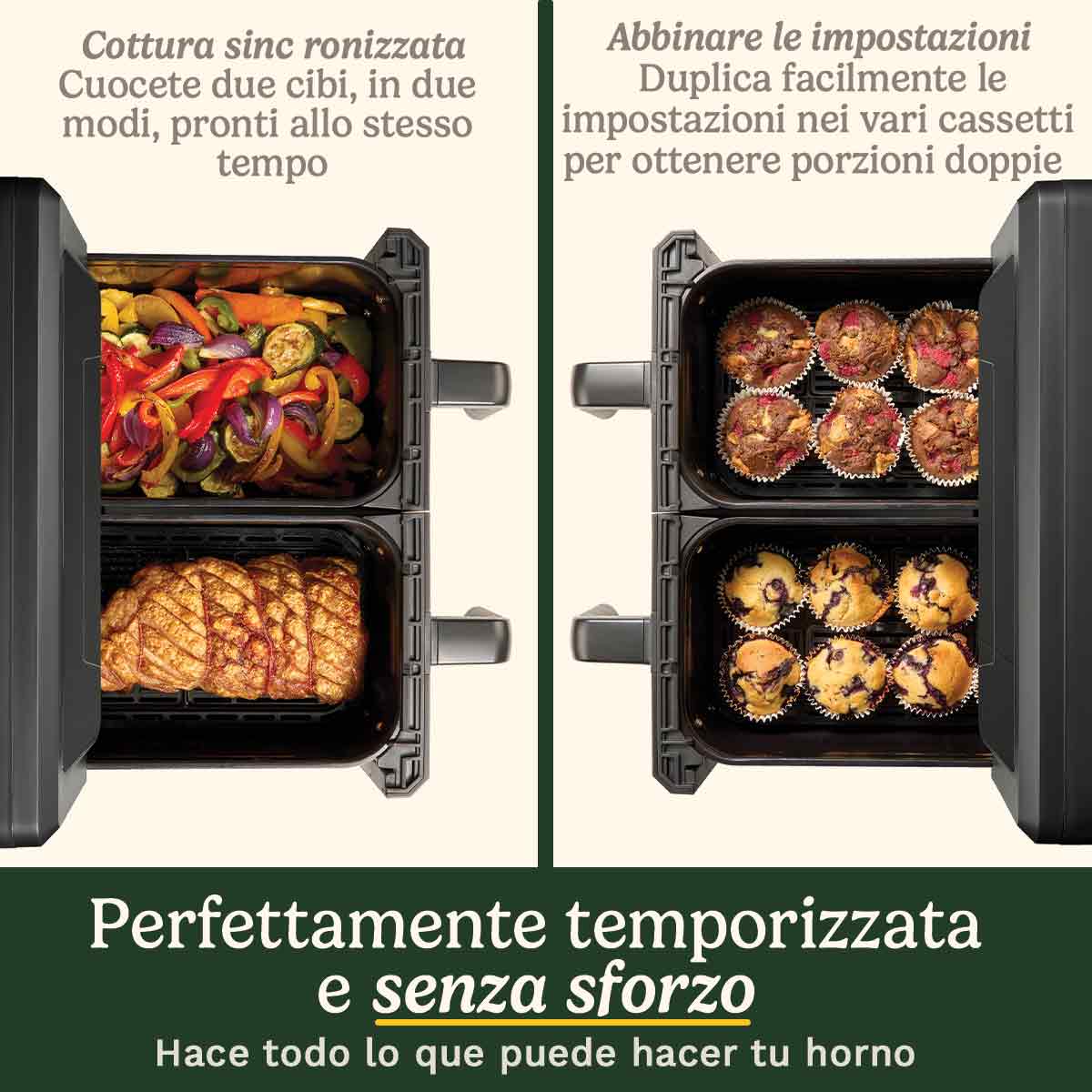 Cuisinart AirTwin Friggitrice ad Aria XXL Zona Doppia